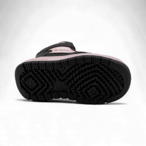 Кроссовки зимние на меху В7186-33 черно розовые