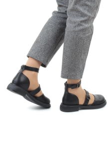 06-YD31-3E BLACK Туфли женские (натуральная кожа)