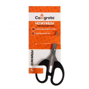 Ножницы канцелярские 13.5 см, «Офис», пластиковые ручки, европодвес