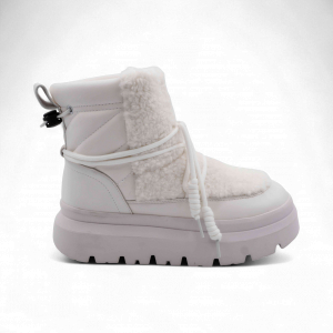 Ботинки на меху F3959-21 белые