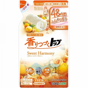 Lion Top Sweet Harmony Жидкое средство для стирки белья, аромат цветов и фруктов, мягкая упаковка, 500 гр.