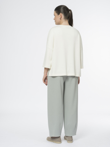 Брюки из хлопкового трикотажа пике