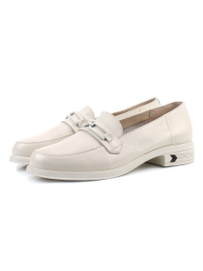 03-DEB1-5 LT. BEIGE Лоферы женские (натуральная кожа)