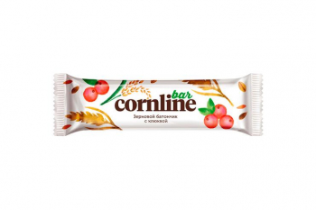 «Cornline», зерновой батончик с клюквой, 30 г (упаковка 18 шт)