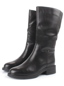 Z4225M BLACK Сапоги зимние женские (натуральная кожа, натуральный мех)