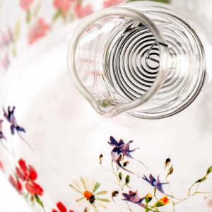 Чайник заварочный MEADOW 1000мл с бамбуковой крышкой