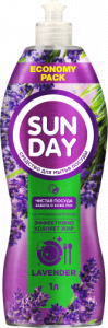 Средство для мытья посуды Sunday Лаванда парфюмированное 1л Сонца