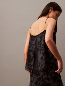 Chiffon Botanic Print Tank Top