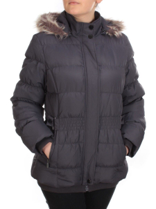 B-37 DARK GREY Куртка зимняя женская NO NAME (100 гр. холлофайбер)