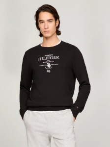 Embroidered Crest Logo Sweater