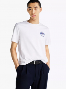 Embroidered Flag Crest T-Shirt