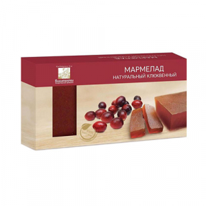 Мармелад пластовой клюквенный 0,210  (16шт/кор)