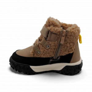 Ботинки на меху T5022-1F бежевые