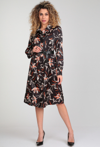 Платье Verita 2192 чёрный цветы