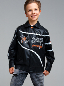 Куртка из экокожи для мальчика