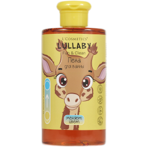 Детская пена для ванны LULLABY "Жираф" с волшебным эффектом изменения цвета 450 мл