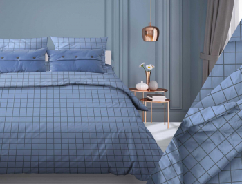 Пододеяльник Таттерсол голубой бязь