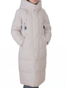A8356 BEIGE Пальто зимнее женское (200 гр. холлофайбер)