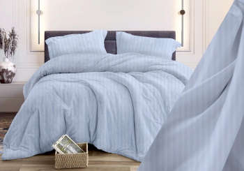 Ткань Страйп серебристо-серый Бязь 150 см