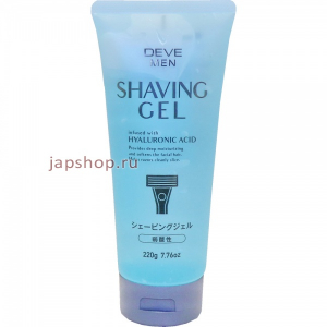 Deve Shaving Gel Гель для бритья с гиалуроновой кислотой, 220 гр. (4513574033764)