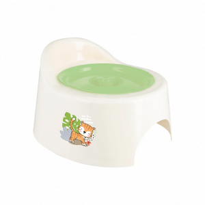 Горшок детский Giraffix со съёмной чашей молочно-зеленый
