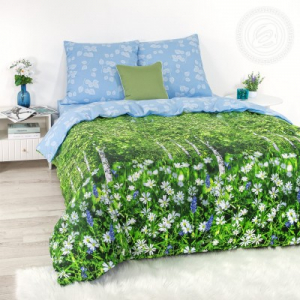 Постельное белье Белая березонька (поплин DE LUXE)