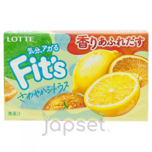 Lotte FIT`S Refreshing Citrus Резинка жевательная освежающий цитрус, 24,6 гр