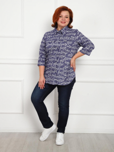 Дактиль - рубашка синий