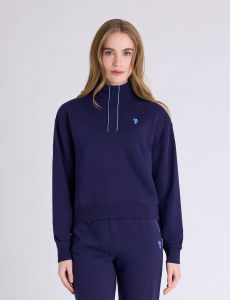 SNAP PLACKET PIPED FRENCH TERRY POPOVER