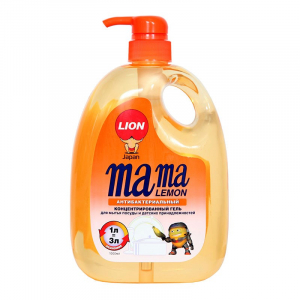 Mama Lemon Гель для мытья посуды и детских принадлежностей антибактериальный 1 л