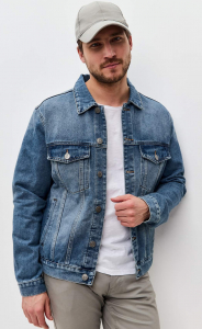 Куртка джинс P211-1275 middle blue