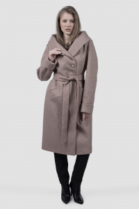 01-12256 Пальто женское демисезонное (пояс)