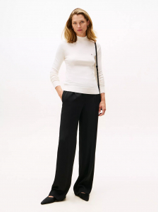 Oversized Wide-Leg Pull-On Pant
