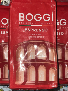 Кофе молотый 250 гр  BOGGI эспрессо 250 гр С нотками какао и ванили