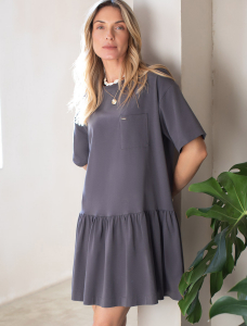 Платье из премиального хлопка с эластаном