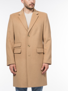 Классическое шерстяное пальто прямого силуэта