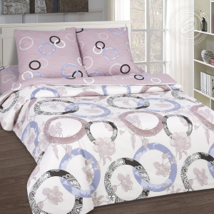 Постельное белье Мелодия с простынью на резинке (поплин DE LUXE)