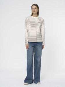 Прямые широкие джинсы