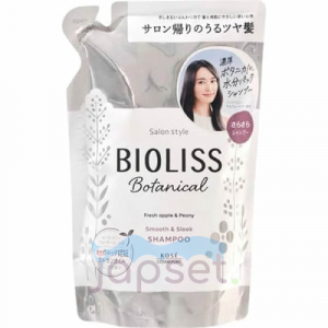 Bioliss Botanical Шампунь для непослушных волос с органическими экстрактами и эфирными маслами, Гладкость и выпрямление, 1 этап, мягкая упаковка, 340 мл