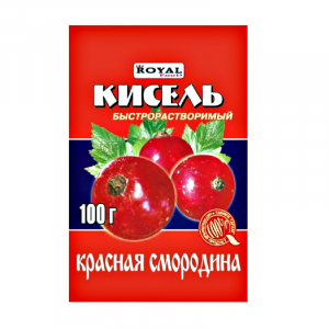 Быстрорастворимый кисель красная смородина 100гр*80