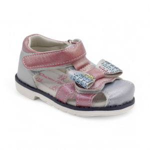 Сандалии R30 серо розовые