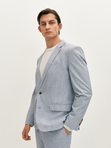 Пиджак однобортный в клетку