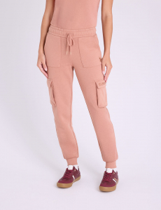 METALLIC EMBROIDERD CARGO JOGGER