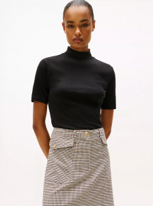 Short-Sleeve Mockneck T-Shirt