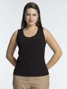 Базовый топ из вискозного трикотажа