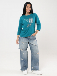 Фрактал - футболка петроль