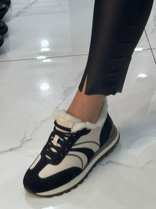 Absent / Ботинки зима ч/б