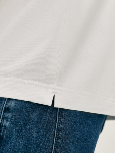 Поло на молнии из хлопкового трикотажа