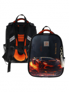 Рюкзак каркасный Stavia 38?30?16 см, «Машина лава», эргономичная спинка, для мальчика