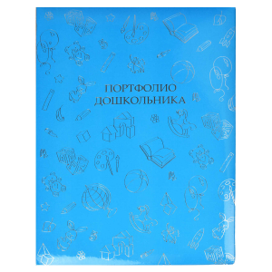 Портфолио школьника, формат А4, твёрдый переплёт с поролоном, тиснение фольгой